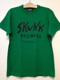 [SKUNK RECORDS]-Front LOGO- S/S Tee -GREEN-　