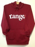 [range] range logo sweat pullover Hoody-Burgundy- ※Sサイズのみ