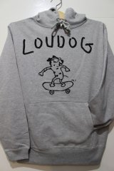 [LOU DOG] LOU DOG Skate プルパーカ -グレー-