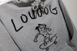 画像2: [LOU DOG] LOU DOG Skate プルパーカ -グレー-