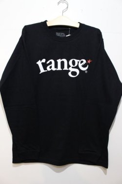画像1: [range]range logo L/S tee -black-