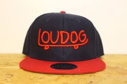 画像1: [LOUDOG] LOUDOG SKATE SNAP BACK -NAVYxRED-