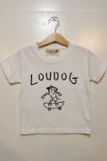 [LOU DOG] LOU DOG skate KIDS Tee(90cm / 100cm/110cm/120cm/130cm) -ホワイト-