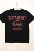 [SANTAMONICA SUMMER WEAR] SMSW logo Tee-Black/Red-