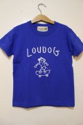 [LOU DOG] LOU DOG skate KIDS Tee(90cm/100cm/110cm/120cm/130cm) -ブルー-