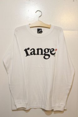 画像1: [range]range logo L/S tee -white-