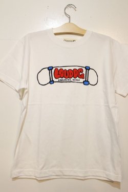 画像1: [LOU DOG] LOU DOG スケボーTee -White- 