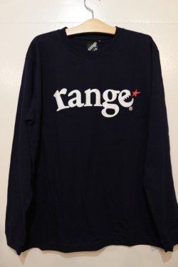 画像1: [range]range logo L/S tee -Navy-　