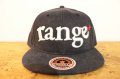 ［range] range New Hattan snap back cap -Black-
