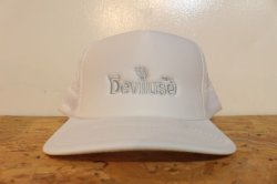 画像1: [Deviluse]Logo Mesh Cap-White-