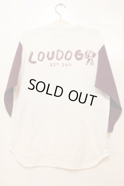 画像2: [LOU DOG] LOU DOG skate est.2011 Baseball ラグランTee -White/Wine-  