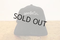 画像1: [seedleSs]sd HW logo corduroy low cap-Black-