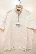 [Deviluse]Half Zip S/S Shirts-White-