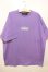 画像1: [DEVILUSE]Box Logo Big T-shirts-Lavender- (1)