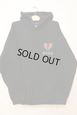 画像1: ※SALE50%OFF [Deviluse]Heart Pullover Hooded -Black- ※Lサイズのみ