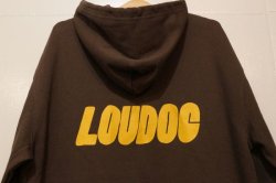 画像4: [LOU DOG] LOU DOG ロゴ プルパーカ -Dark Brown-