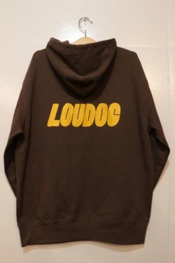 画像3: [LOU DOG] LOU DOG ロゴ プルパーカ -Dark Brown-