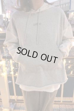 画像1: [LOU DOG] LOU DOGバイカラーフーディー-Gray-