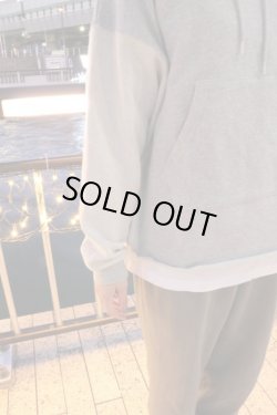 画像3: [LOU DOG] LOU DOGバイカラーフーディー-Gray-