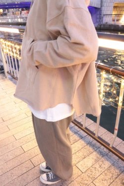 画像3: [LOU DOG] LOU DOGバイカラーフーディー- Beige-