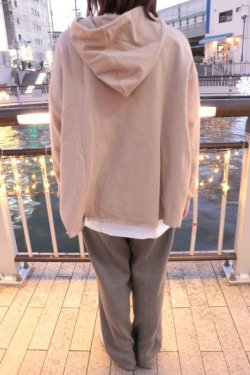 画像4: [LOU DOG] LOU DOGバイカラーフーディー- Beige-