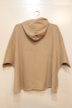 画像2: [LOU DOG] LOU DOG半袖スウェットパーカー-Beige-　※ワンサイズ
