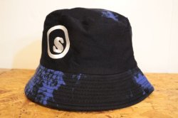 画像1: [seedleSs] sd tie-dye backet hat-blue tie-dye-