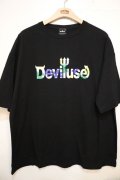 [DEVILUSE]Logo Plants Big T-shirts-Black-