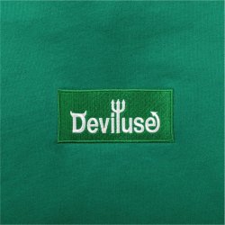 画像2: [Deviluse]Box Logo Pullover Hooded -Green-