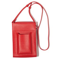 画像2: [DEVILUSE]Leather Shoulder Bag -Red-