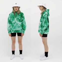 画像6: [Deviluse]Tie Dye Pullover Hooded-Black-