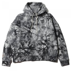 画像1: [Deviluse]Tie Dye Pullover Hooded-Black-