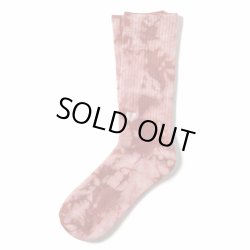 画像1: [DEVILUSE]Tie Dye Socks-Red-