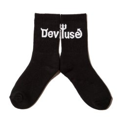 画像2:  [DEVILUSE]Logo Short Socks-Black-