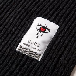 画像2: [DEVILUSE] Acrylic knit Stole -Black-