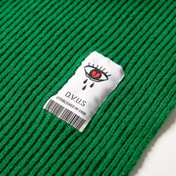画像2: [DEVILUSE] Acrylic knit Stole -Green-
