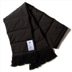 画像1: [DEVILUSE] Puffer Scarf -black-