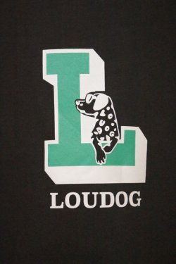 画像2: [LOU DOG] LOUDOG "L" クルースウェット -スミ- ※裏起毛 Mサイズのみ