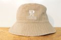[LOU DOG]BUCKET HAT loudog -ブラック/ベージュ-