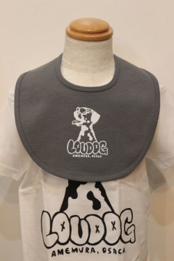 画像1: [LOU DOG] LOU DOG kids スタイ（前掛け）-チャコール-
