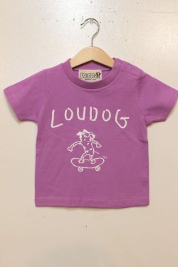 画像1: [LOU DOG] LOU DOG skate KIDS Tee(90cm/100cm/110cm/120cm/130cm) -ラベンダー-
