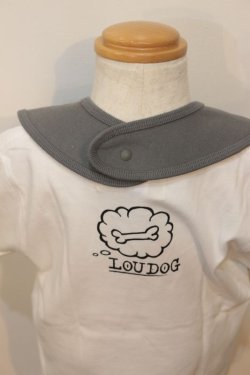 画像2: [LOU DOG] LOU DOG kids スタイ（前掛け）-チャコール-
