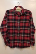 ☆SALE70%OFF[seedleSs] checky nel shirts -red base-  ※Ｍサイズのみ