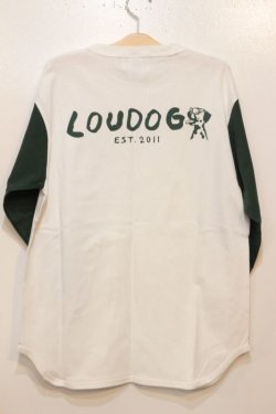 画像2: [LOU DOG] LOU DOG skate est.2011 Baseball ラグランTee -White/Green-  