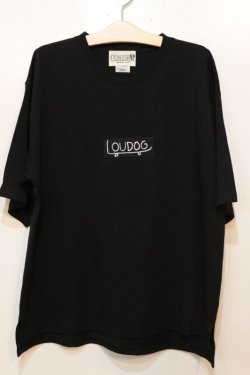 画像1: [LOU DOG] LOUDOGビッグロゴTシャツ -ブラック-