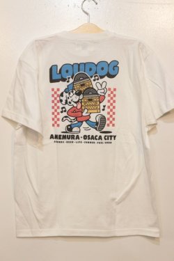 画像3: [LOU DOG] LOU DOG RECORDS Tee -White- 