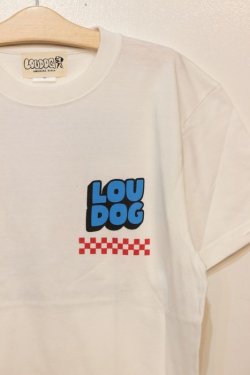 画像2: [LOU DOG] LOU DOG RECORDS Tee -White- 