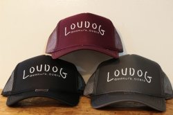 画像1: [LOU DOG] Mesh CAP -Black/Charcoal/Burgundy-