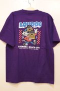 [LOU DOG] LOU DOG RECORDS Tee -Purple- 