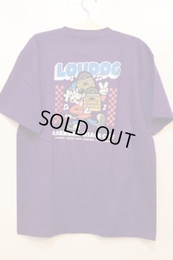 画像1: [LOU DOG] LOU DOG RECORDS Tee -Purple- 